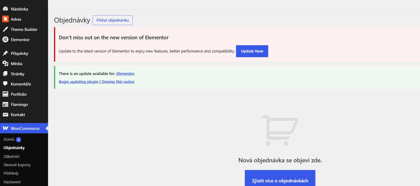 Přehled objednávek ve WooCommerce